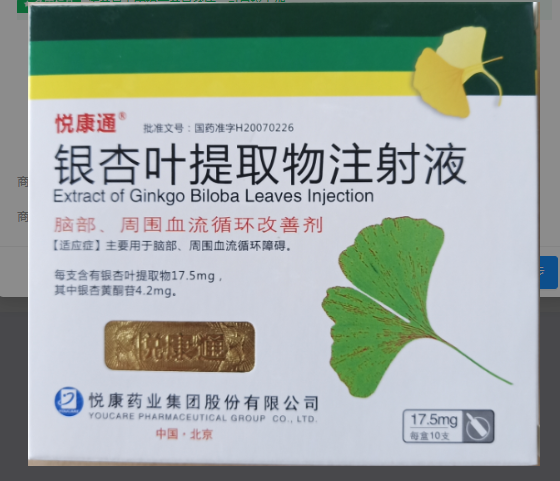 银杏叶提取物注射液